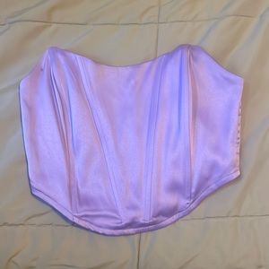 Purple Strapless Top